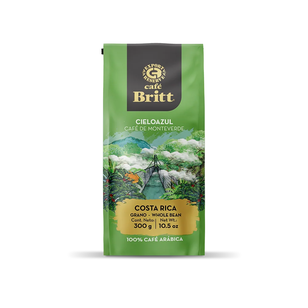 Café Britt Monteverde pupiņu kafija 300g